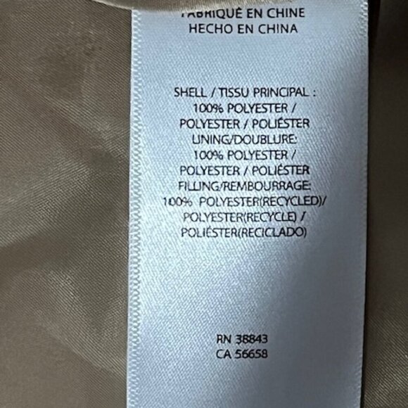 Lauren Ralph Lauren Women Crest-Patch Diamond Quilted Mock Neck Vest Beige L NWO - Picture 9 of 12